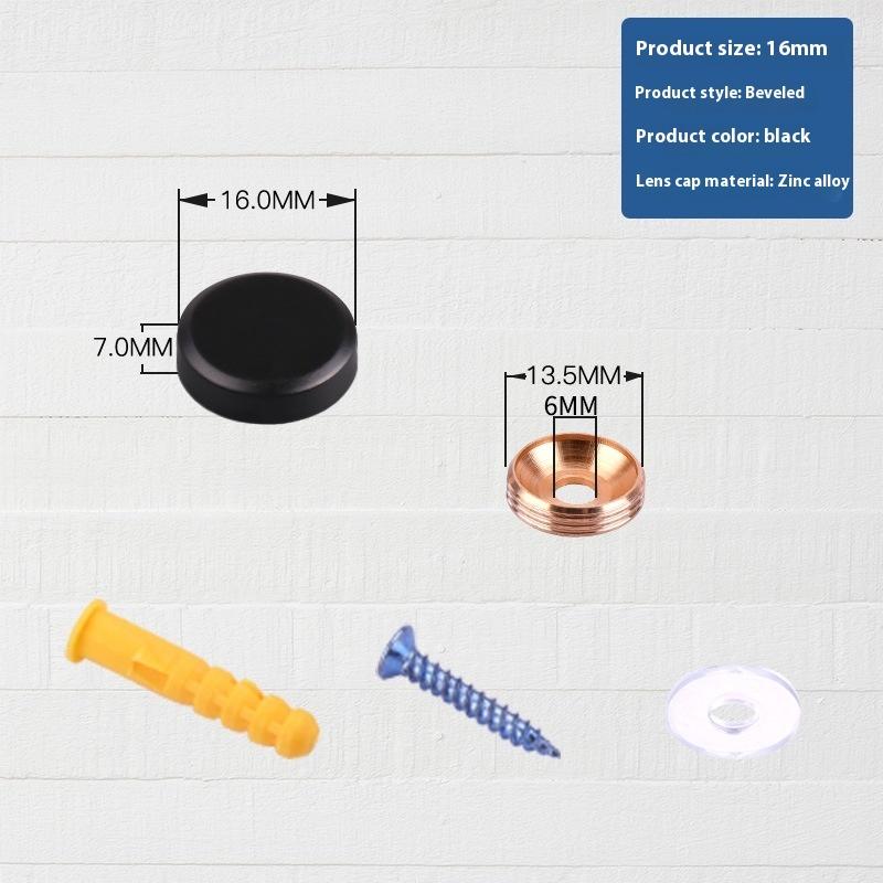 

4 шт. Декоративная крышка для гвоздей Рекламный крепежный винт Стеклянный крепеж Нержавеющая сталь Рекламные винты Зеркальная фурнитура