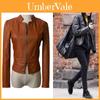 Vintage Leather Jacket For Women With Zipper Closure For Casual Wear