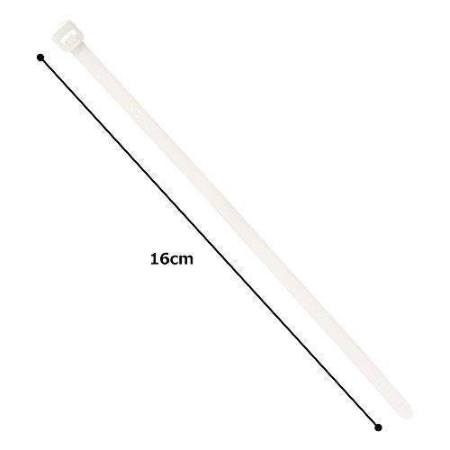 Panduit PRT3S-C Pan-Ty Releasable Cable Tie, Nylon 6.6, Standard Cross Section, Plenum-Rated, Curved Tip, 50lbs Min Tensile Strength, 3" Max Bundle Di