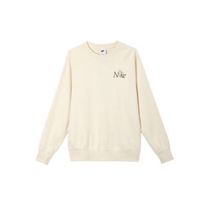 Nike Club Casual Bequemes Rundhals Vielseitiges Sweatshirt Herren Sweatshirt Off-White IB8234-901