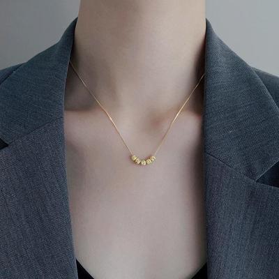 Exquisite Five Blessings Lucky Necklace: Non-Fading, Versatile, High-End Light Luxury Jewelry for Women