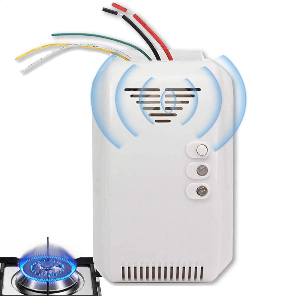 12V Propane Butanes Sensor For RV Propane Leak Detector High Sensitivity Leak Alarm Alarm Monitor Sensor LED Flash Alarm Sound