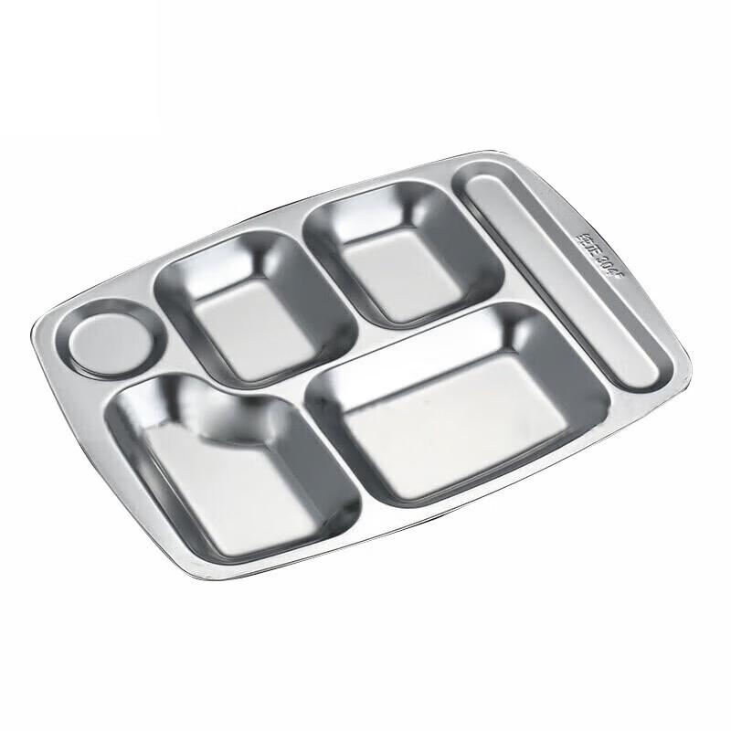 304 Stainless Steel Divided School Meal Tray