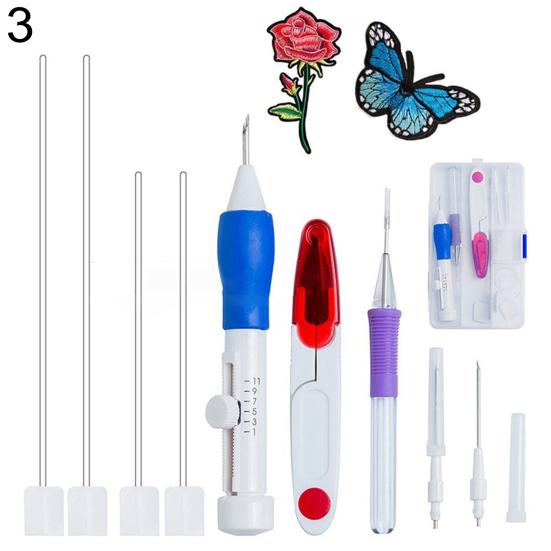 Craft Pen Punch Ace Ață de brodat Kit punct de cruce Accesoriu de cusut DIY