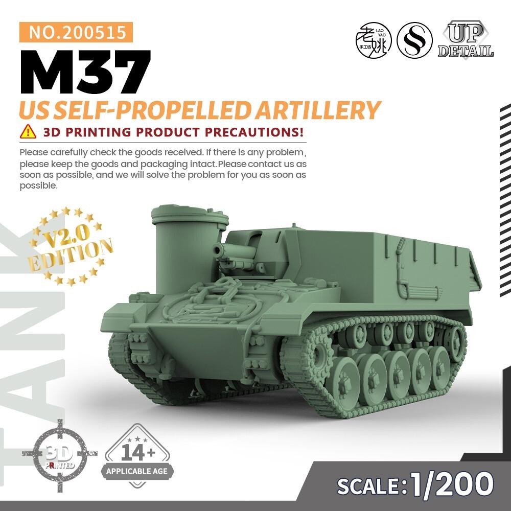 

SSMODEL 1/200 Military Model Kit US M37 Self-propelled Artillery