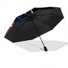 1pc Blue Football Helmet Pattern Practical Umbrella, Fashionable, Personalized, High-Value Folding Umbrella, a Must-Have for Summer, 8-Rib Durable Iro