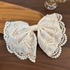 Bohemian Style Hair Accessory with Relaxed Atmosphere, Beige Lace Headband, Women's High-end Hair Tie