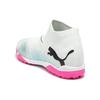 Puma FUTURE 7 MATCH+ LL Men Lace-Up TT Turf Soccer Cleats White Blue 107713-01