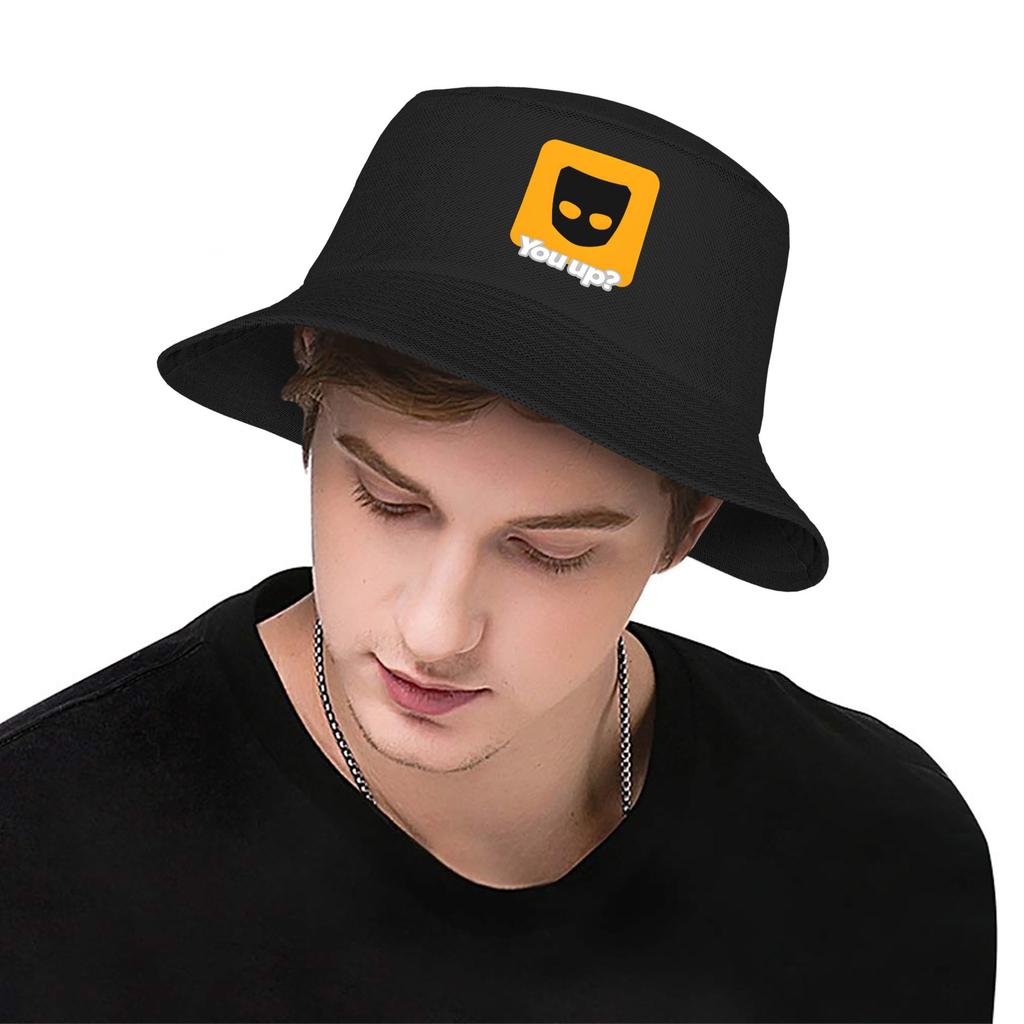 Du wach? Grindr Fischerhut Für Unisex Fischerhüte Klassische Angelkappen Persönlichkeit Hawaii Design Schirmmützen