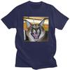 Custom Big Floppa Caracal Cat Funny Meme T Shirt Men ShortSleeve Tshirt Casual Tee Tops Pure Cotton Slim Fit Tshirts Merch