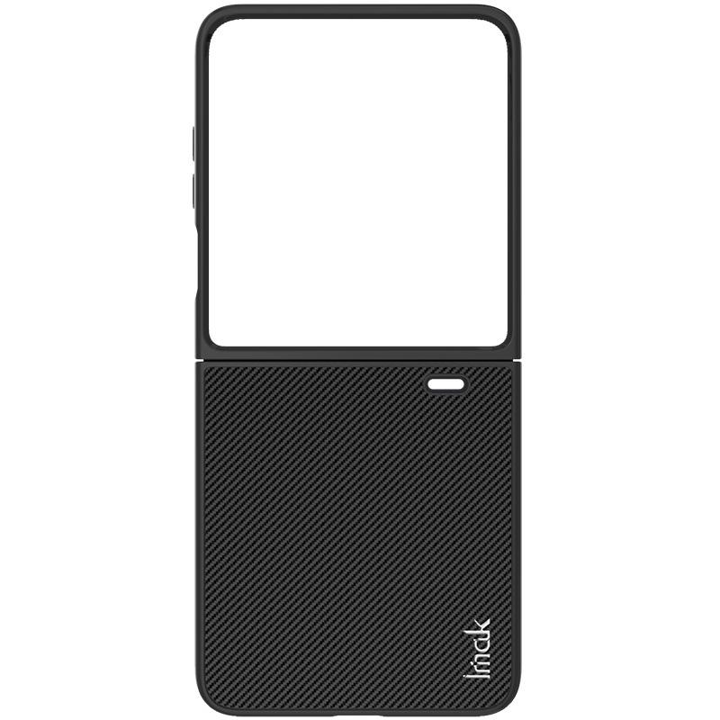 IMAK Ruiyi Series for Honor Magic V Flip 5G Case Carbon Fiber Leather+PC Phone Cover