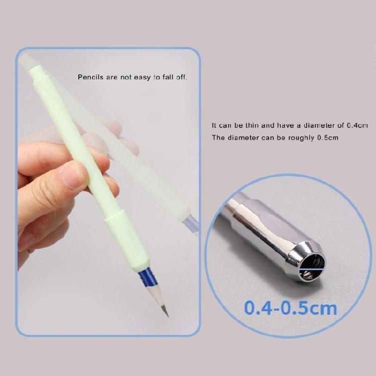 Pack of 10Pcs ErgonomicPencil Extenders Adjustable Pencil Extension Pen Holder Pencil Lengthener Crayon Extension Holder