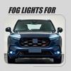 Bumper Fog Light Kit For Honda CR-V 2023-2024 W/ Bulb+Switch+Wire Harness+Bezel