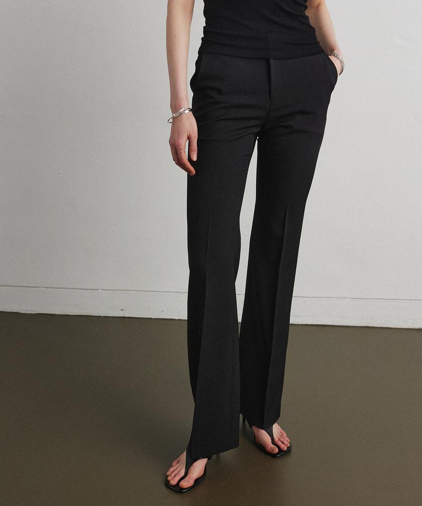 Aheule Essential Bootcut Slacks_Black