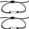 European & American Fashion Double-Layer Black Cord Figure 8 Pendant Ladies Anklet