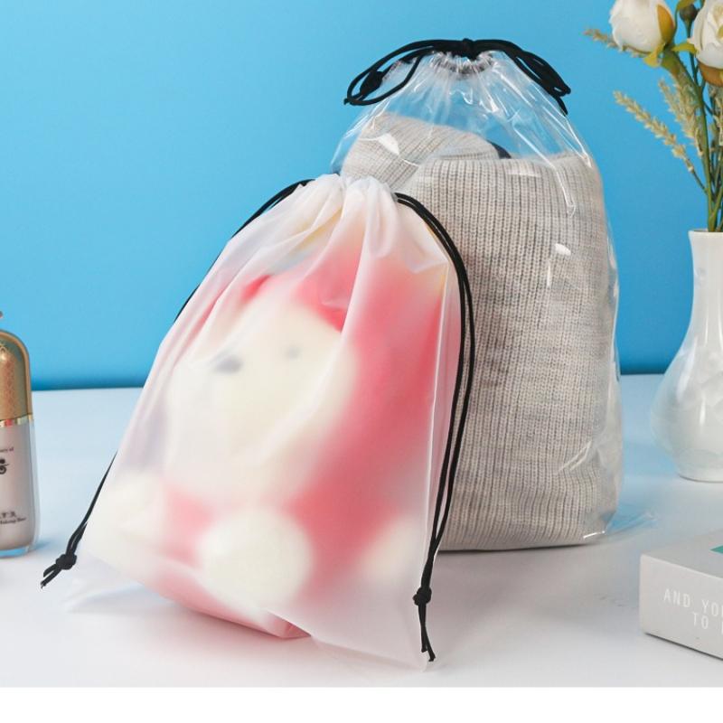 Multi-purpose Plastic Packaging Bags Anti Oxidation Waterproof and Dustproof Drawstring Pocket Thickened Clothing and Toy Drawstring Storage Bag