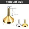 10Pcs Small Metal Funnel with 2Pcs Mini Pipette for Filling Small Mini Bottles Containers Atomizer Perfume Liquid