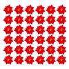 Holiday Decor Flowers Glitter Finish Christmas Poinsettia User-Friendly Installation Versatile Use 13cm Diameter