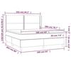 VidaXL Sommier à Lattes de Lit avec Matelas et LED, Lit Rembourré, Lit Double, Lit Adulte de Chambre à Coucher Intérieur, 3138806