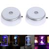 4 Led Round Luminous Light Base Stand Holder For Cocktail Crystal Glass Display
