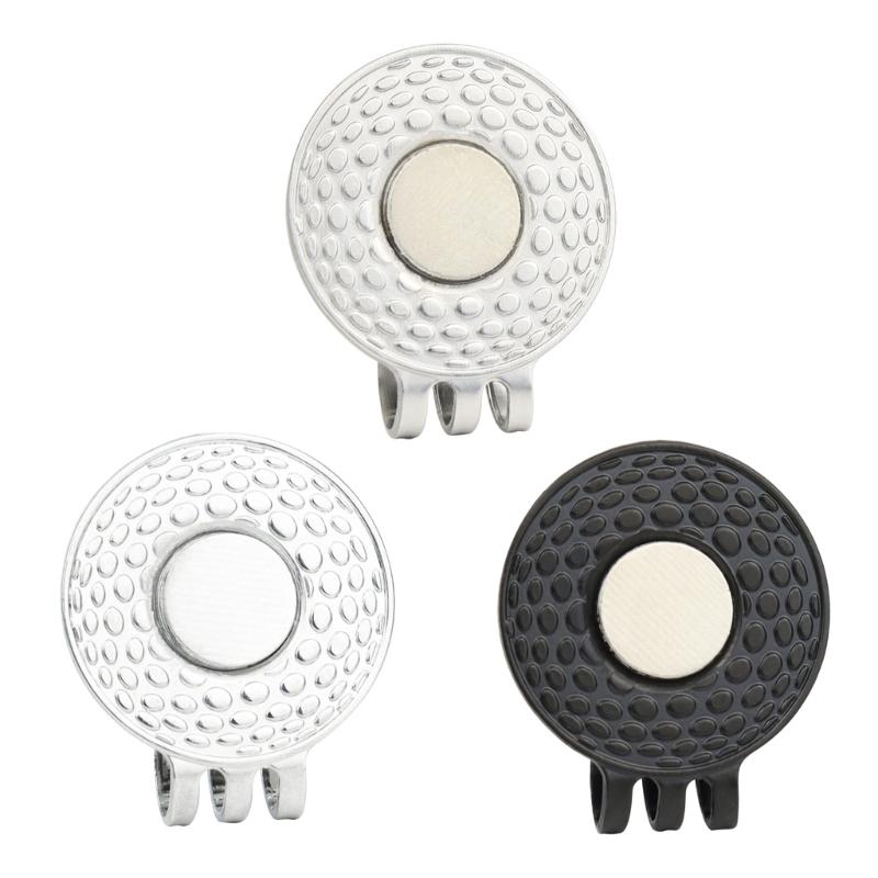 Magnetic Golf Hat Clips Golf-Ball Marker Holder for Golf Gloves Hats Bags Hat Visors Belt Easy To Stick On & Off