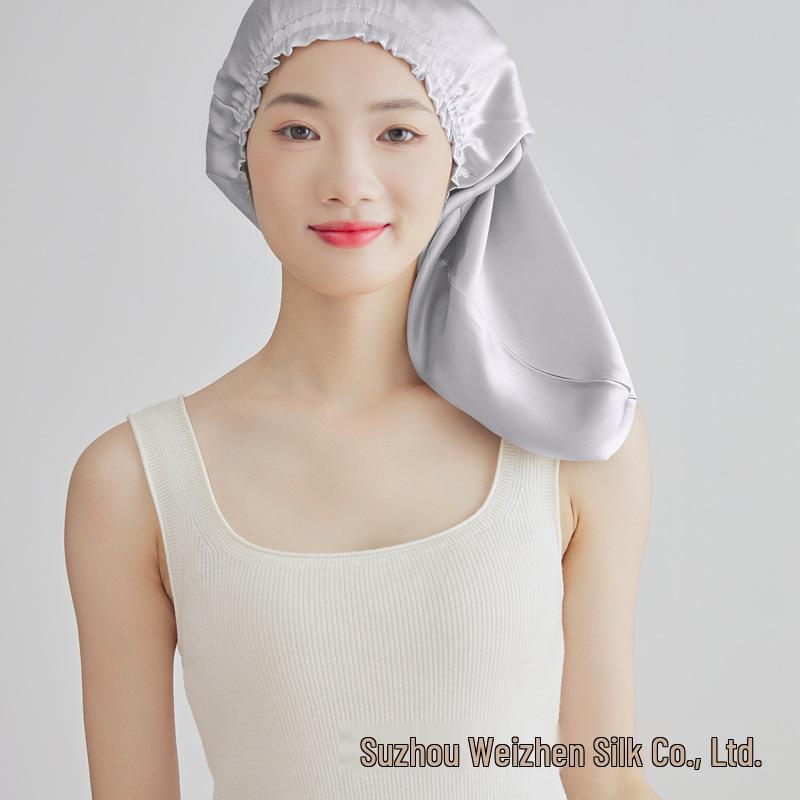 Yama %100 Dut İpeği Uyku ve Saç Bakım Fırfırlı Kenarlı Bone