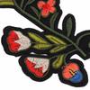2pcs New Red Green Flower Patch Embroidered Patches Sew On Applique Lace Sewing