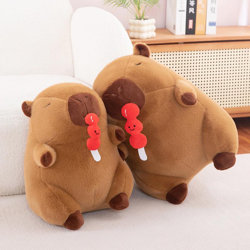 Capybara Cartoon Nosepicking Plush Doll Figure Candy Toy Room Decor Gift Girl