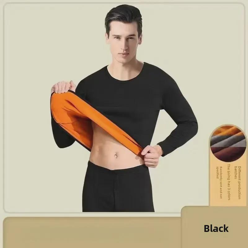 Golden Velvet German Thermal Underwear Suit for Men - 2024, Thickened for Autumn and Winter