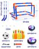 EagleStone Hover Soccer, Hover Hockey, Air Soccer, Bowling, 4-in-1 Play, Includes 2 Goals, Buoyancy, Soccer Ball, Rechargeable LED, Soccer, Ice