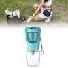 Transparent Dog Travel Water Bottle Dual Storage Cat Outdoor Feeder  Small Medium Pets