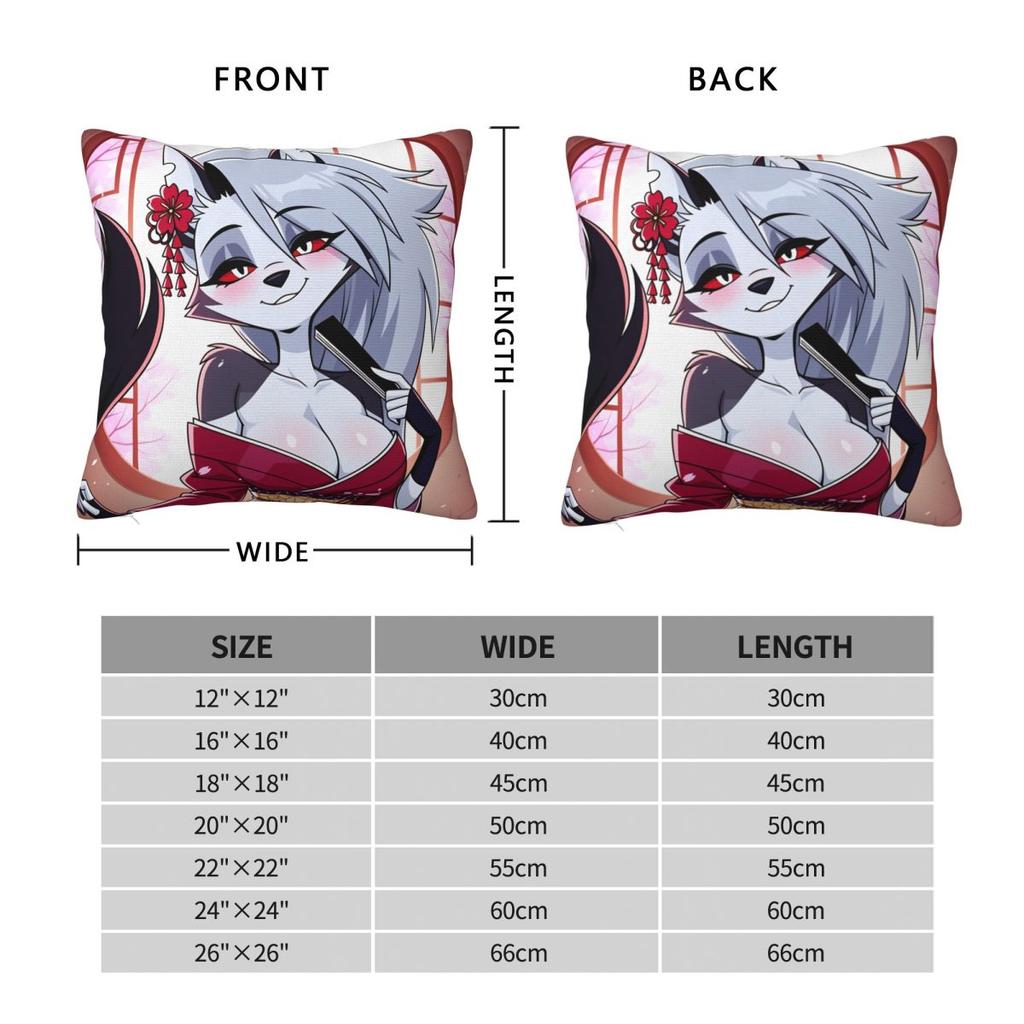 Federa per Cuscino Anime Sexy Loona Personalizzata Fai da Te Federa per Cuscino Helluva Boss Federa per Cuscino Decorativa per Ufficio Auto Casa
