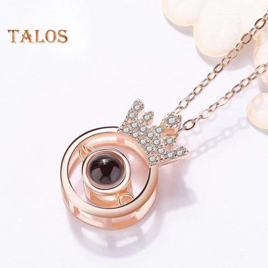 Bildehalskjede Personlig Fotoprojeksjonshalskjede Minnesmerke Valentinsdag Bursdagsgaver til Kone Kjæreste