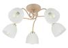 Tina Beige Ceiling Lamp Glass 5Xe27