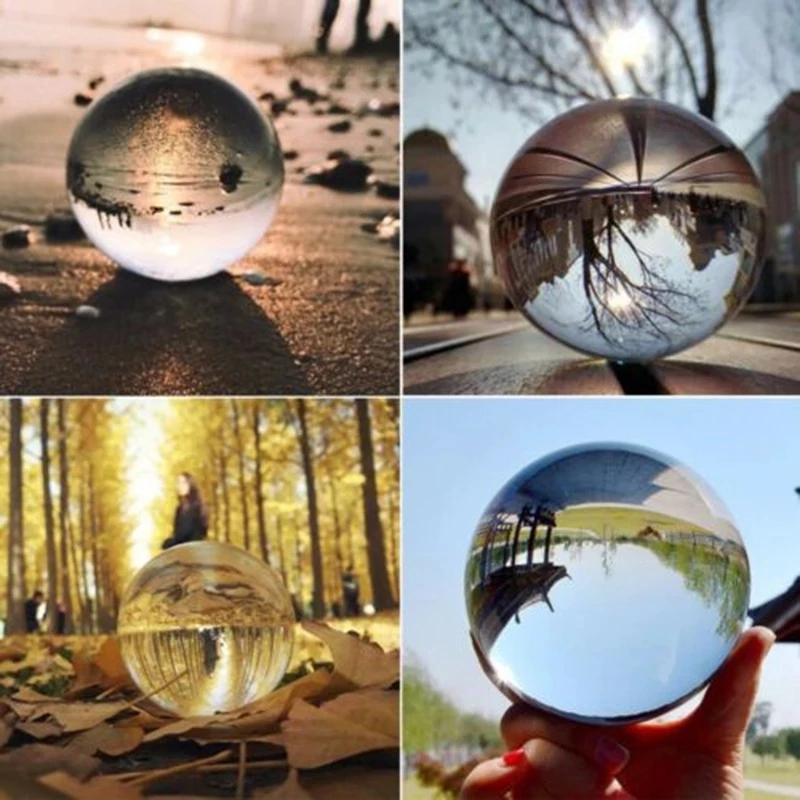 60mm Clear Glass Crystal Ball Healing Sphere Photography Props Gifts New Artificial Crystal Balls For Home Wedding Decoration