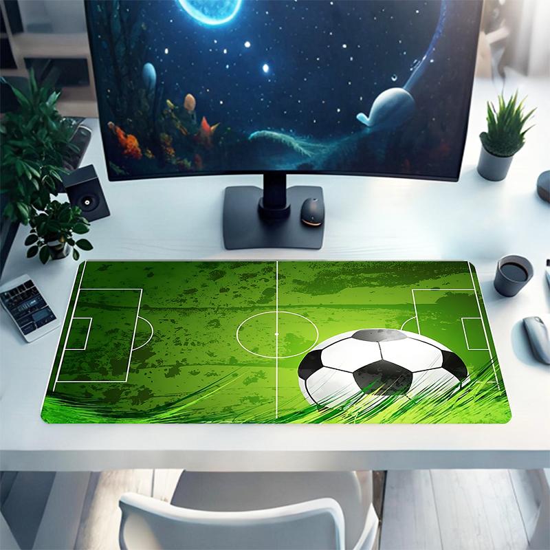 1Pc Soccer Field Gaming Mouse Pad Keyboard Desk Mat Non-slip Rubber Lock Edge Waterproof Computer Mousepad for Office Home Decor Y1580