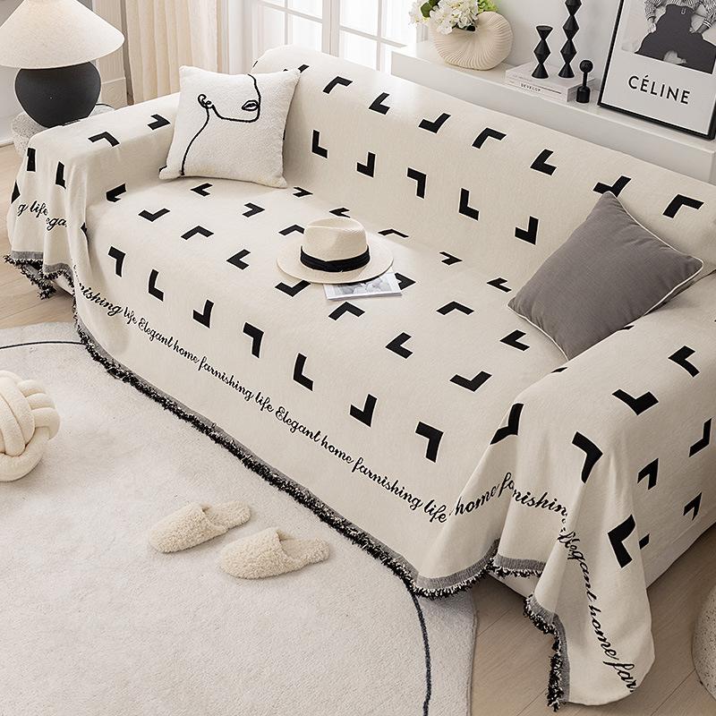 

Ткань для чехла на диван с защитой от царапин Универсальный универсальный чехол для диванной подушки Полотенце Четыре сезона Универсальный чехол для дивана в стиле Ins Одеяло 180*130cm