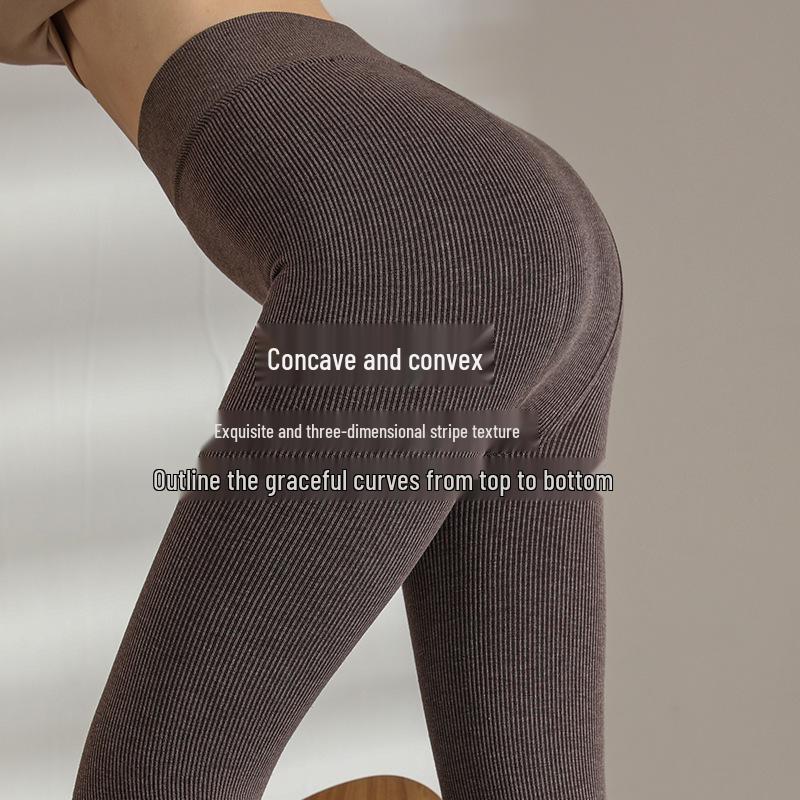 Clearance Velvet Thickened Cotton Tights - Women's Striped Slimming Shaping Warm Pantyhose Stockings