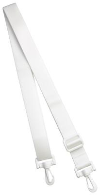 No BoRDER FABLT Shoulder Strap for Made In 25mm Pouches, Japan, Wide, White, TN25MWH/W