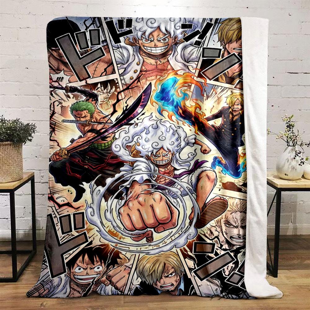 Dynamic action-packed scene featuring characters with weapons and powers. for all seasons blanket lunch break throw gift