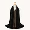 Long Smooth Silk Headscarf Sunscreen Thin Large Shawl Rhinestone Chiffon Hijab Scarf  For Gift