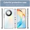 WANLONFENG MF Series for Honor X9b 5G Case TPU+Acrylic Clear Phone Cover with Tempered Glass Film