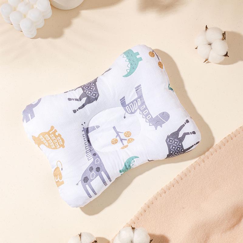 

Подушка для новорожденных и малышей для предотвращения плоской головы (0-3 года) - Дизайн с мультяшным рисунком из чистого хлопка 18*24 cm