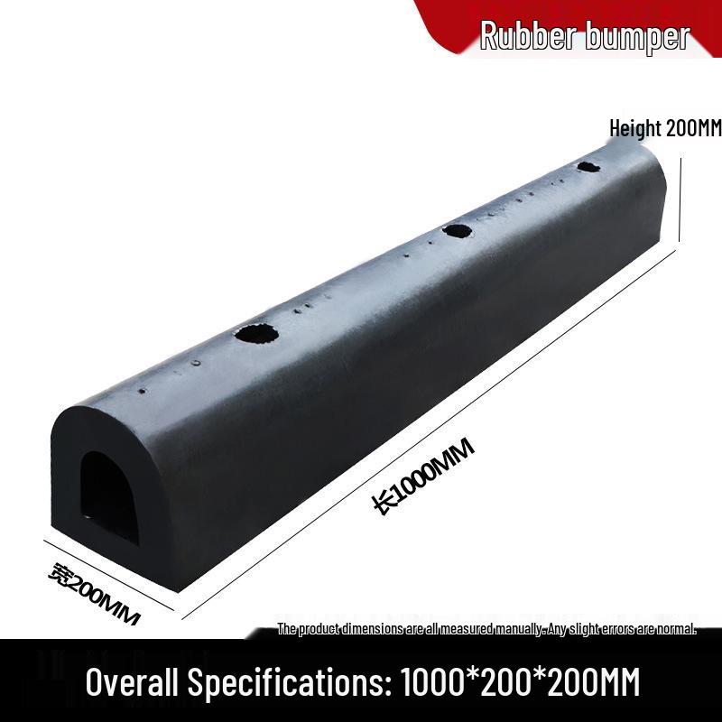 Thickened Rubber Anti-collision Strip: Corner Wall Edge Padding for Docks and Trucks
