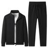 Men's Spring Autumn Cotton Tracksuits 2 Piece Set Men Sets Outwear Jacket+Sweatpant Homme Suit Men Running Fitness Suit
