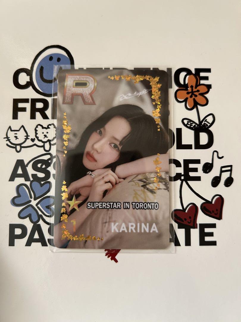 

[ИСПОЛЬЗОВАННАЯ] aespa Karina SUPERSTAR Toronto US Limited коллекционная карточка