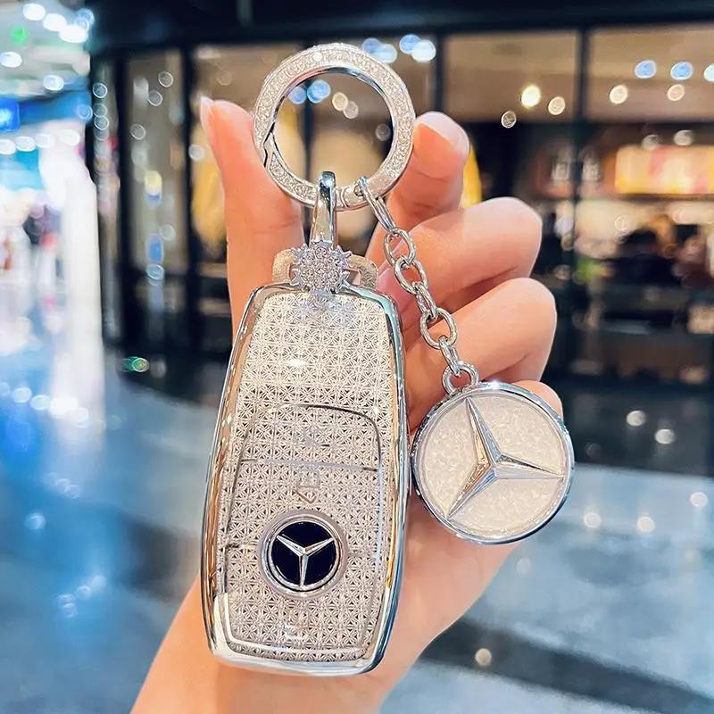 TXF4   Fashion Car Key Case Cover For Mercedes Benz A B C E Class GLS GLA GLK GLC CLS CLA AMG W204 W205 W212 W463 W176 Keychain Fob