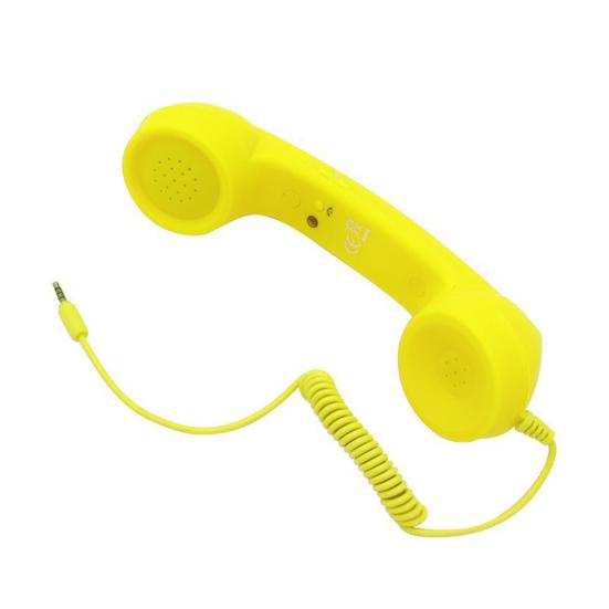 Retro Phone Handset with 3.5MM Socket Type-C Cellphone Smartphone Handheld Receiver Universal Vintage Old