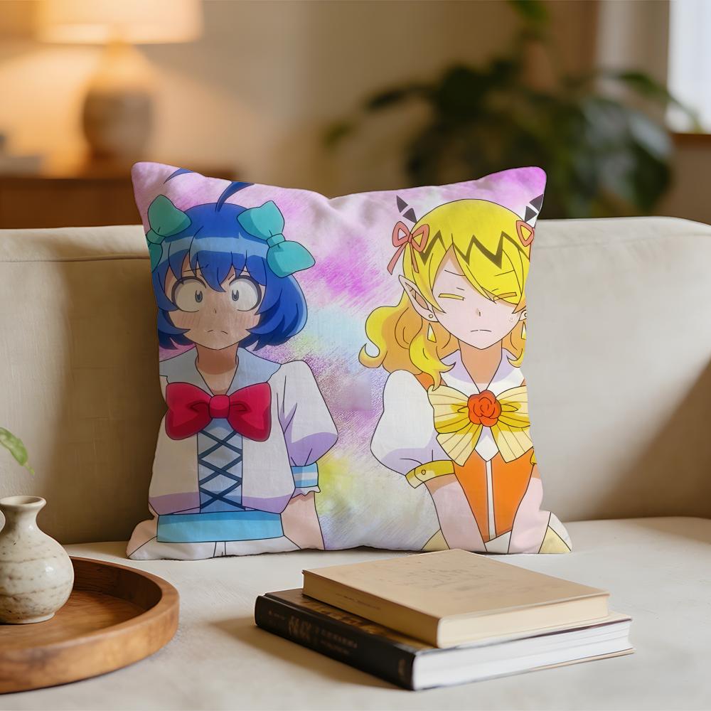 

Anime Welcome To Demon School Irumakun Cushion Cover Short plush pillowcase for bed sofa carwashable 30x30cm