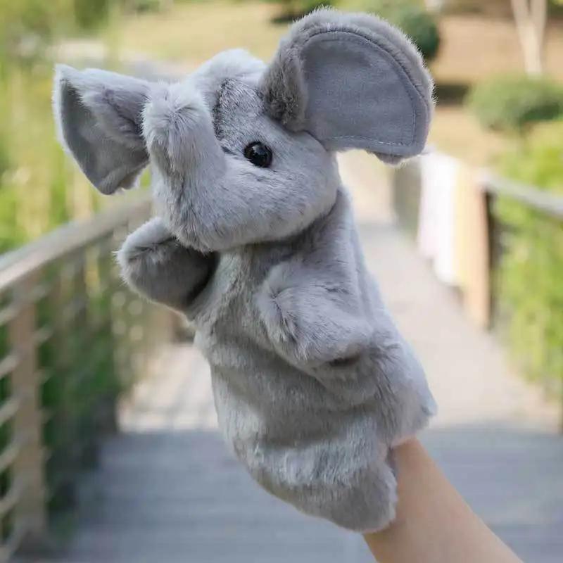 25cm Animal Hand Puppet Plush Toys Baby Educational Hand Finger Puppets Animal Stuffed Doll Toy Telling Story Kids Children Gift